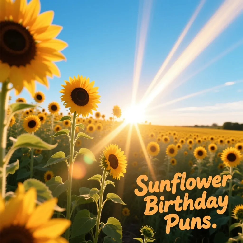 Sunflower Birthday Puns