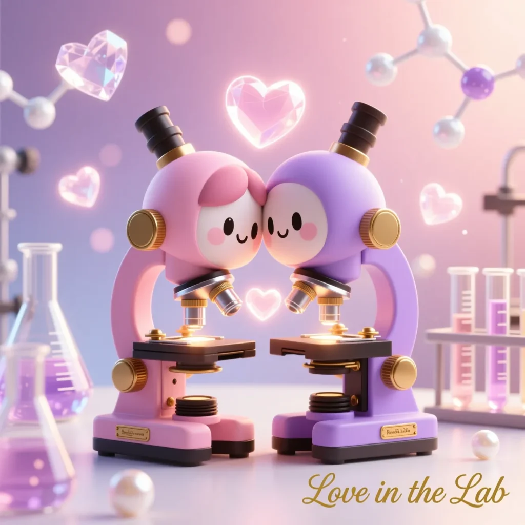 Romantic Microscopy Puns 