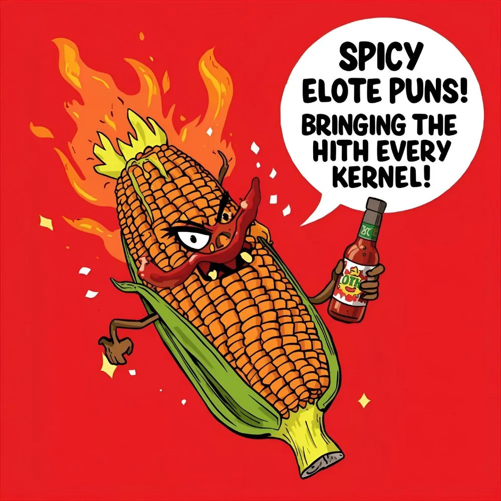 Spicy Elote Puns