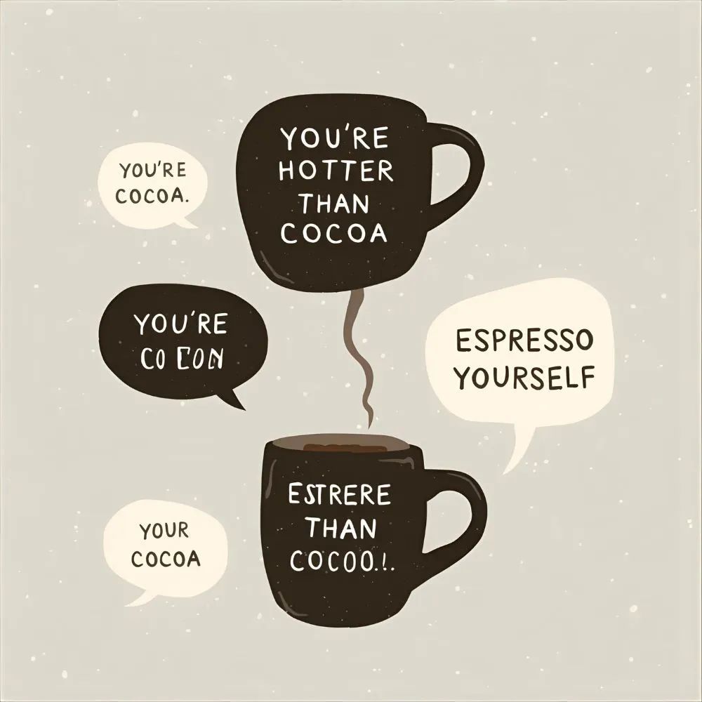 Clever & Witty Hot Chocolate Puns 