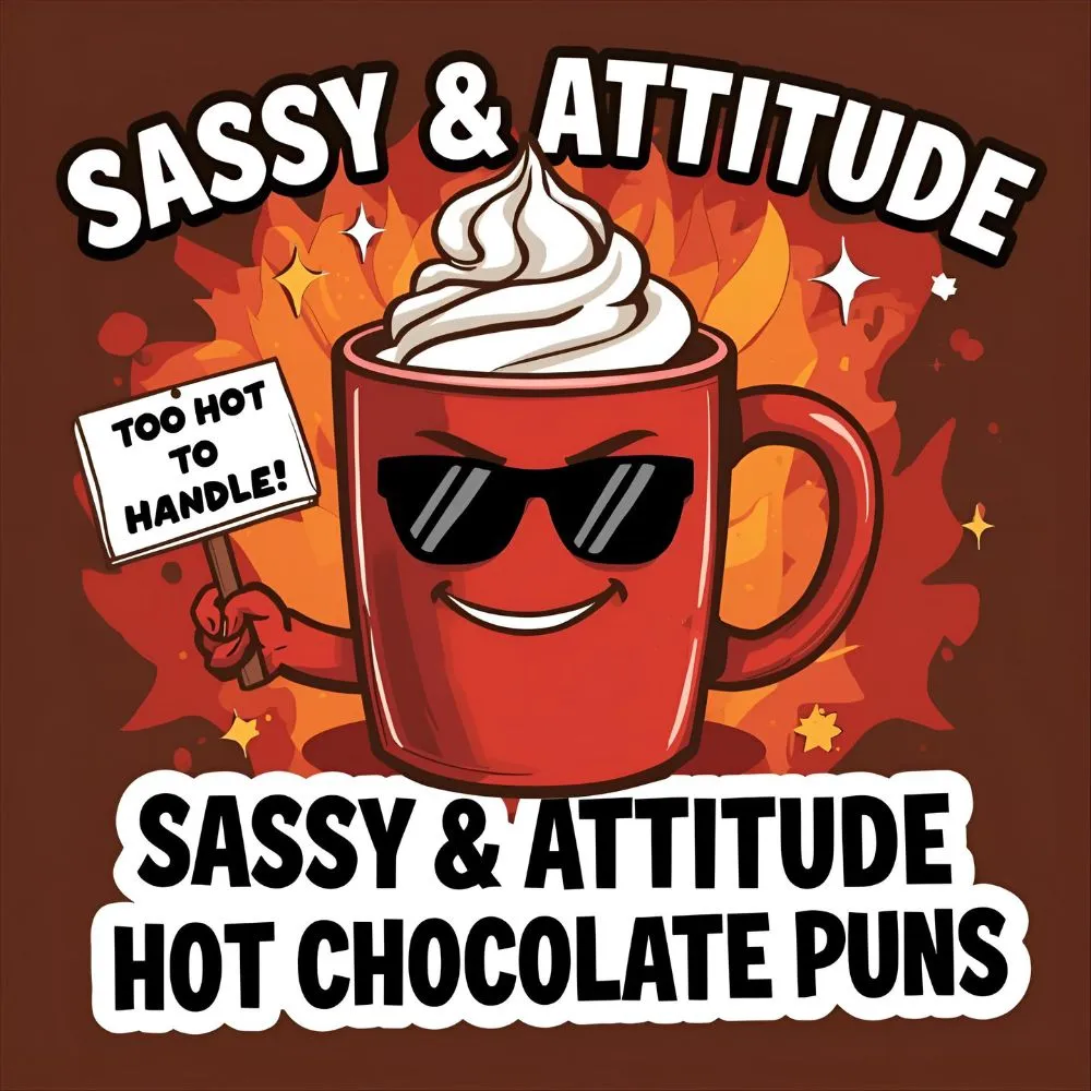 Sassy & Attitude Hot Chocolate Puns 😎