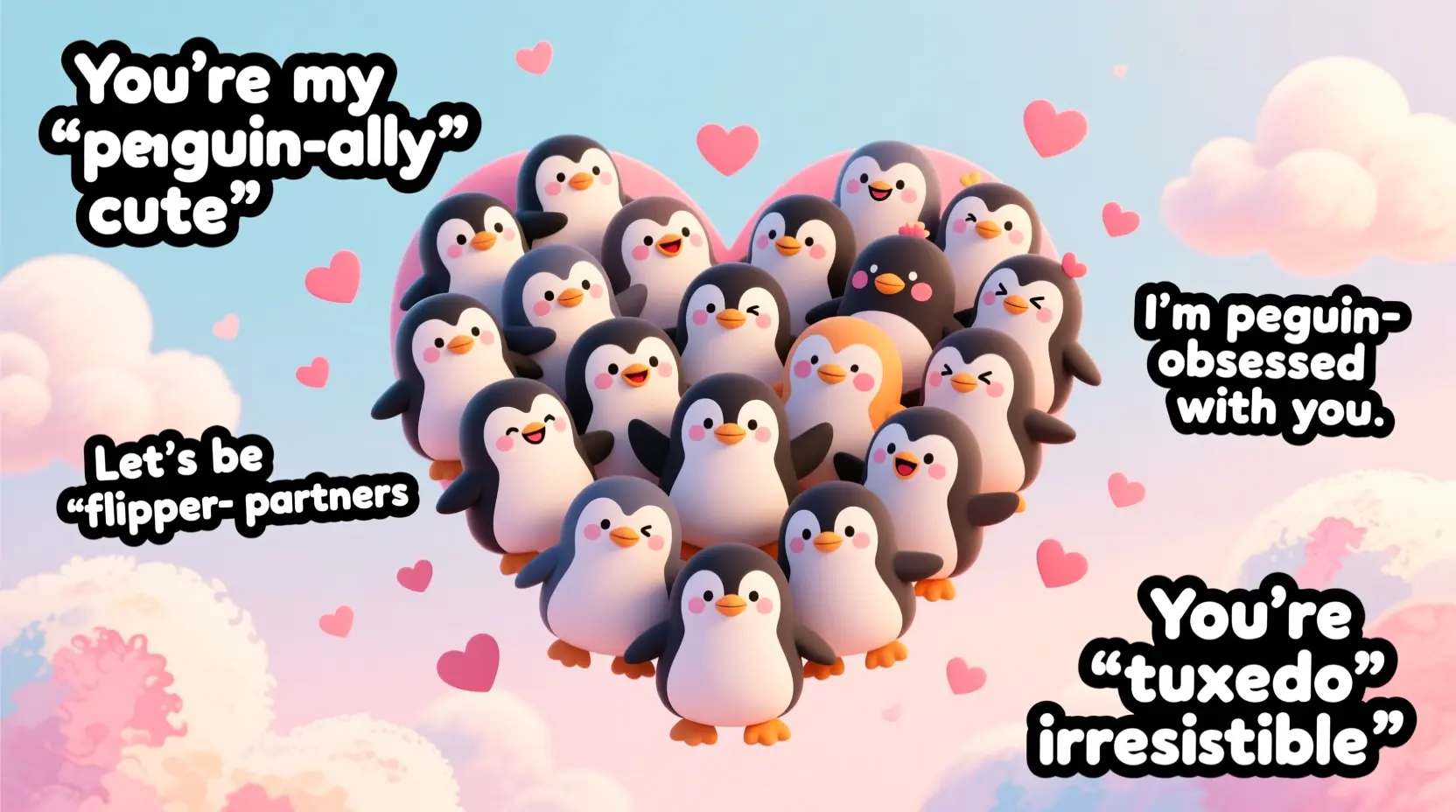 Penguin Love Puns