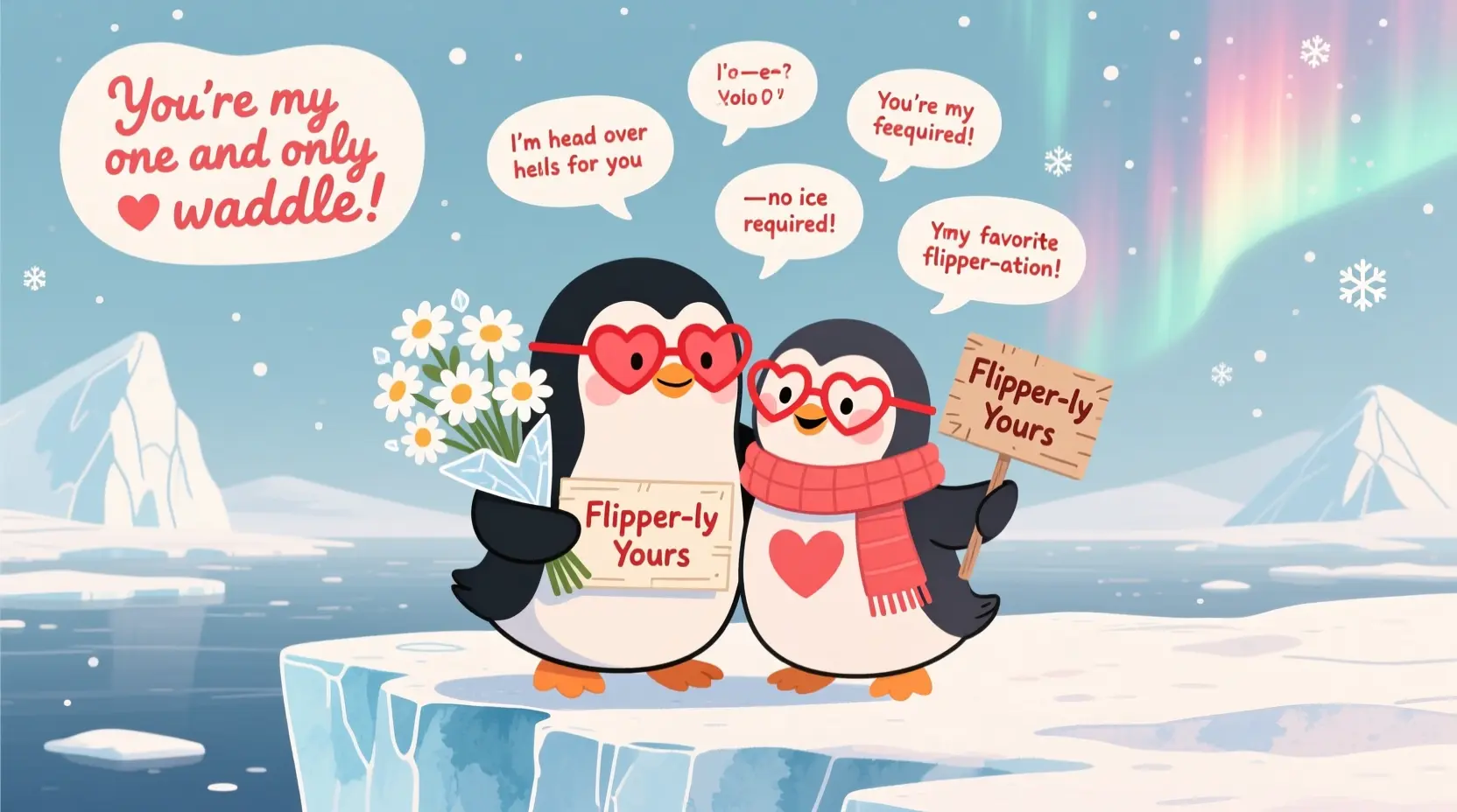 Penguin Valentine Puns
