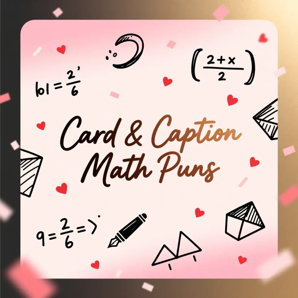  Valentine Math Puns for Cards & Captions