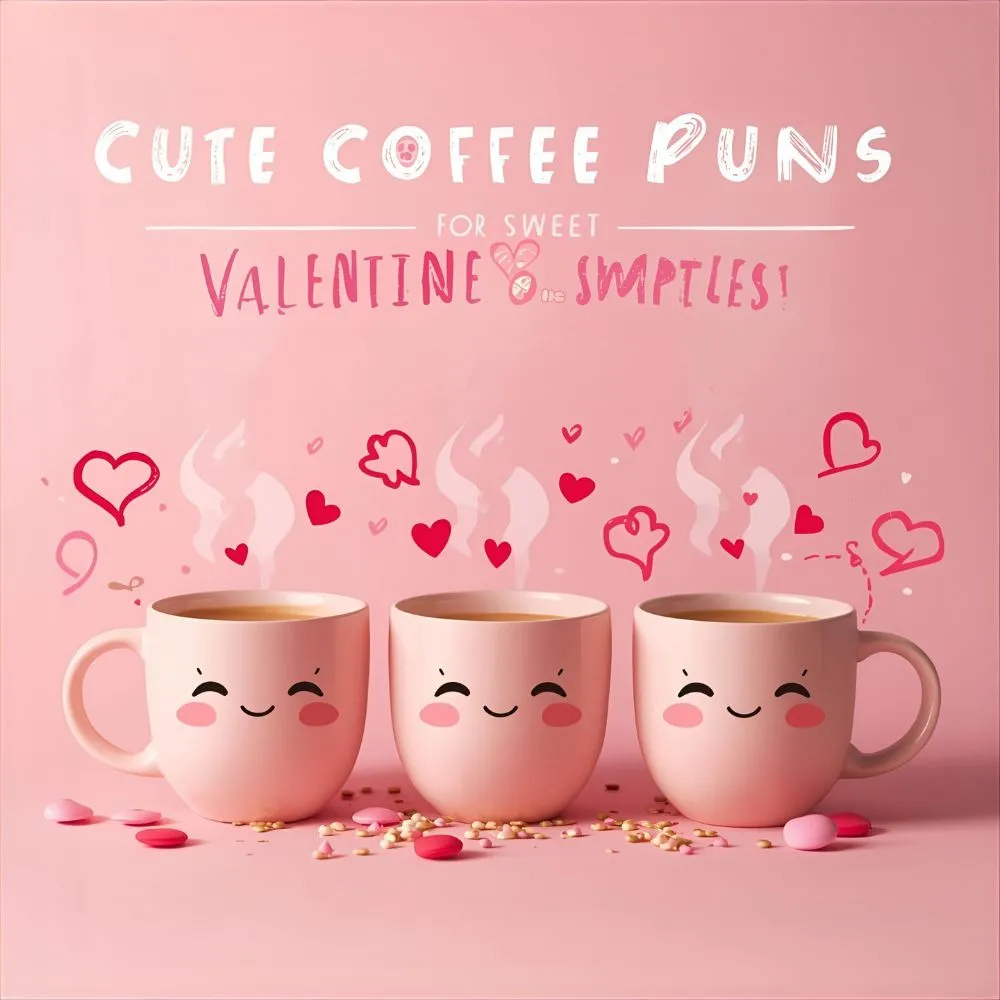 Cute Valentine’s Coffee Puns