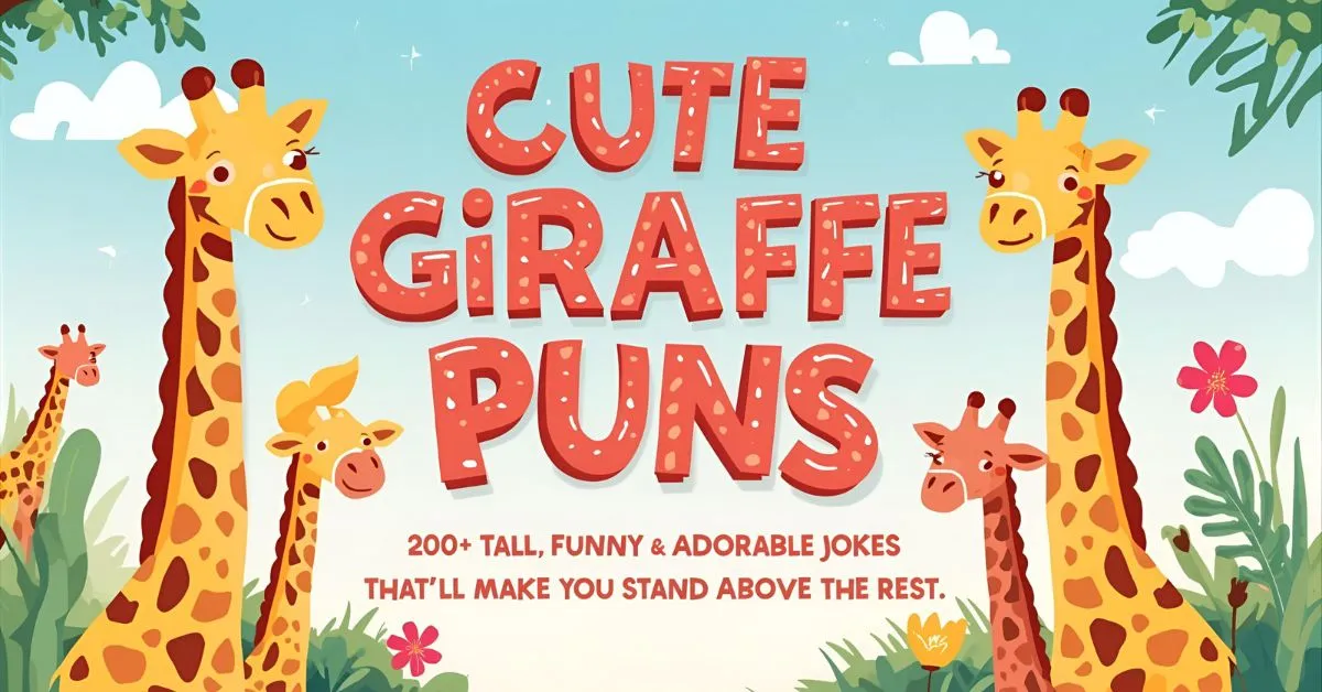 Cute Giraffe Puns