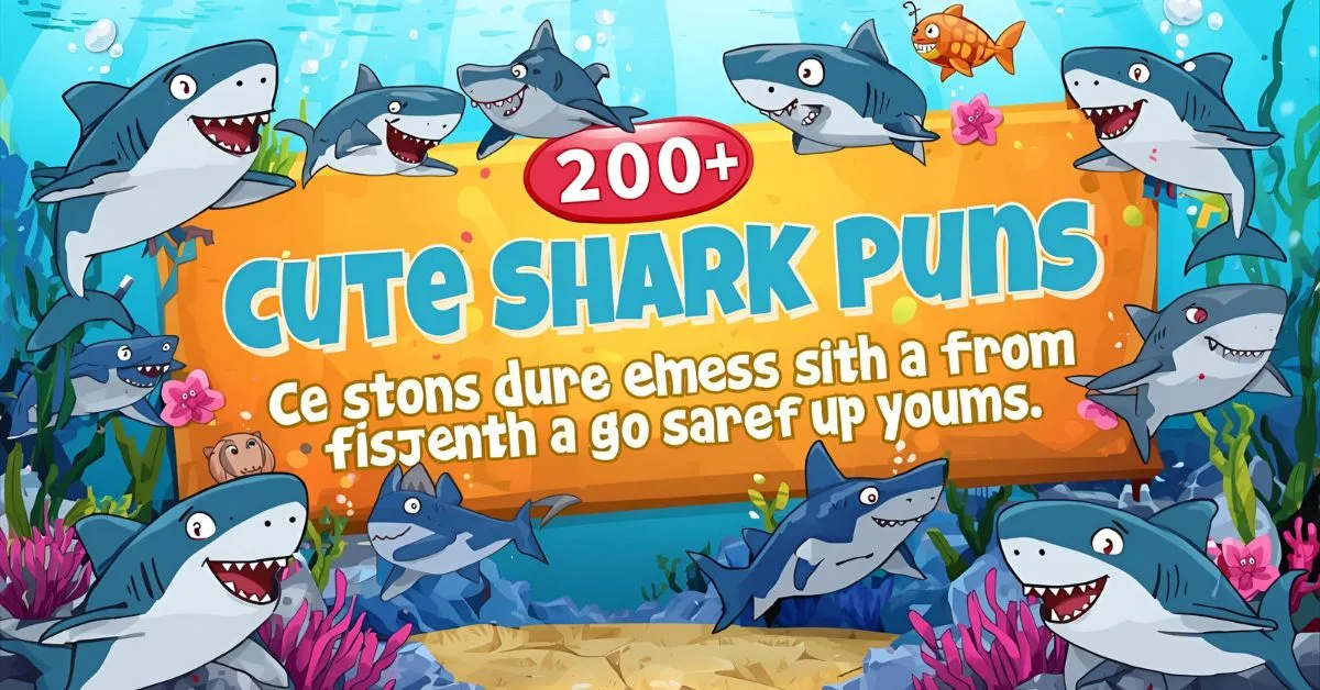 “Cute Shark Puns”