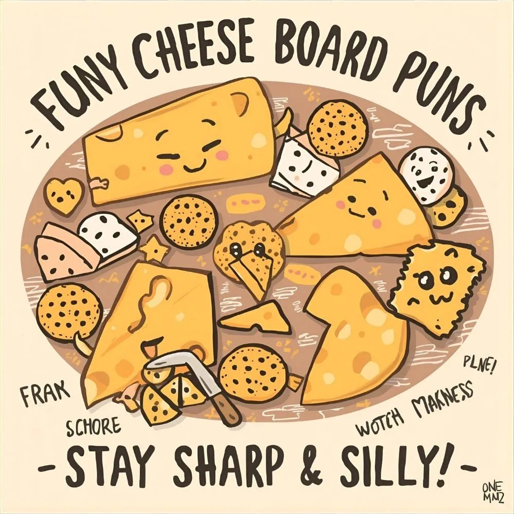  Funny Cheese Board Puns 