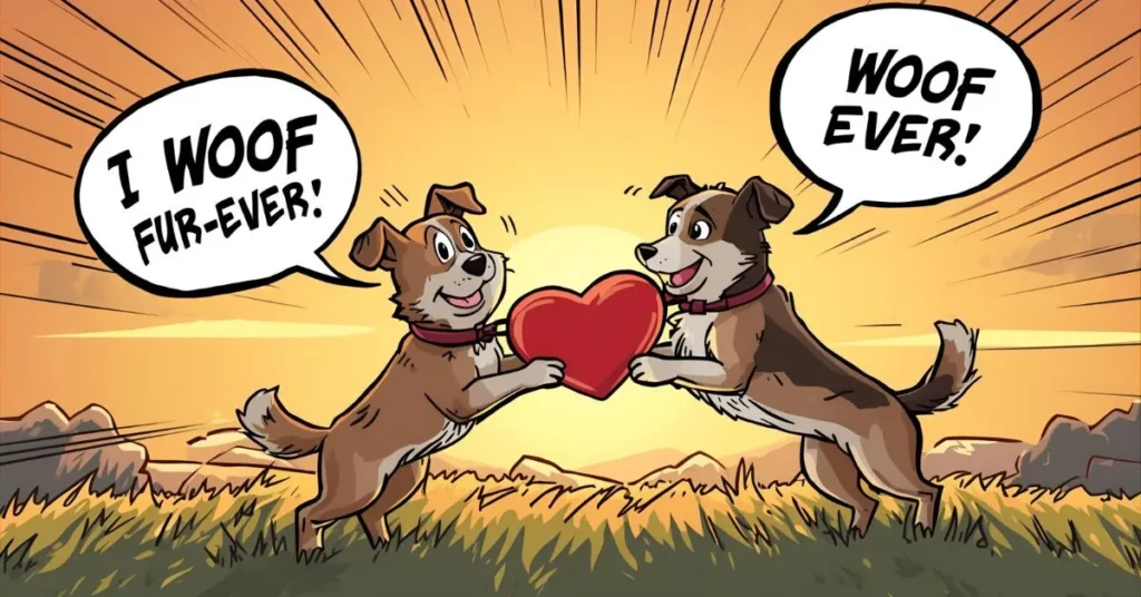 Romantic Dog Puns