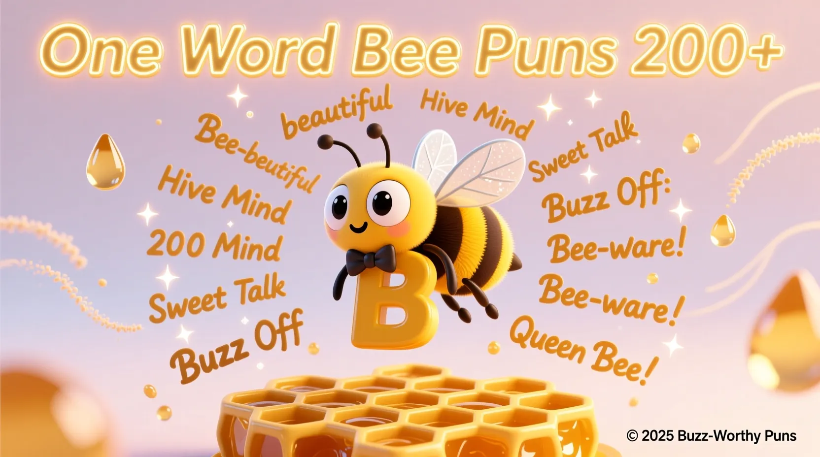 One word bee puns