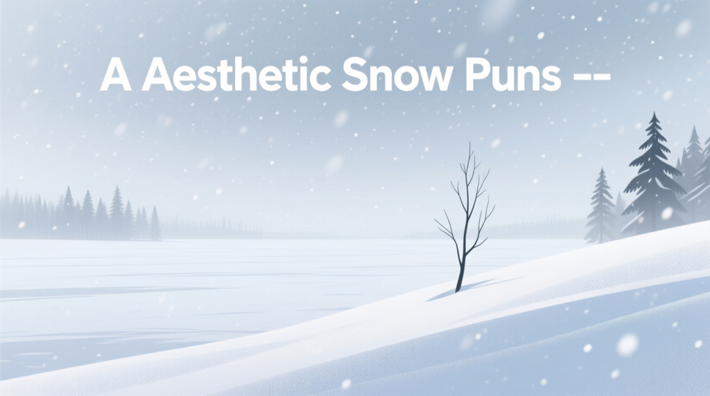 Aesthetic Snow Puns for Instagram