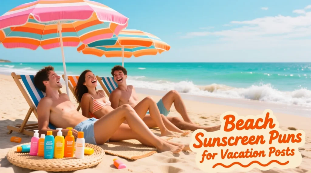 Beach Sunscreen Puns for Vacation Posts