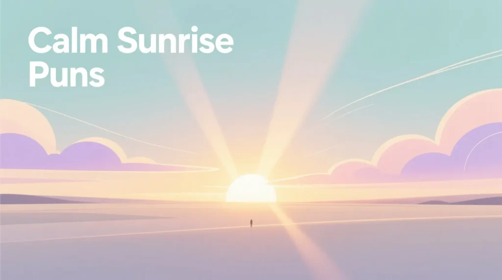 Calm Sunrise Puns