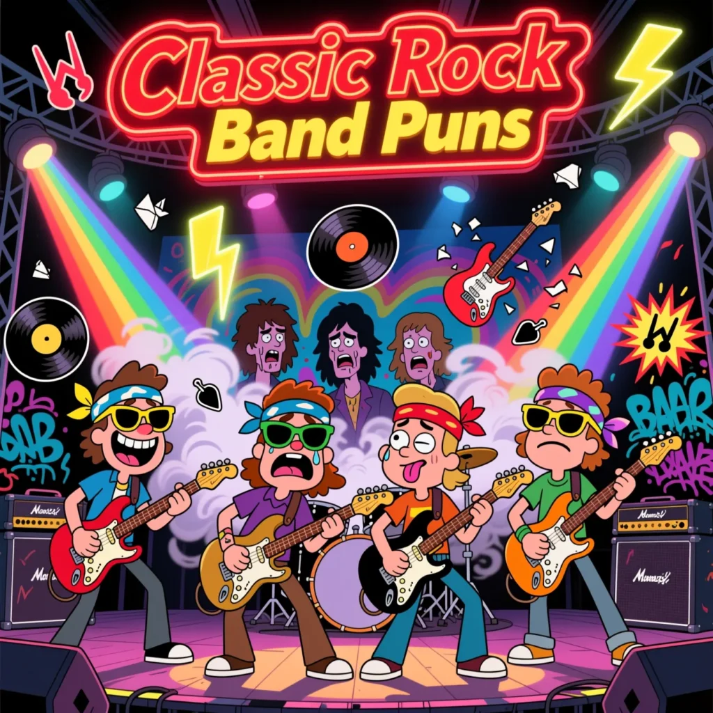  Classic Rock Band Puns 