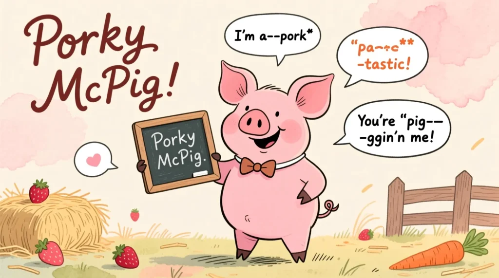 Clever Pig Name Puns