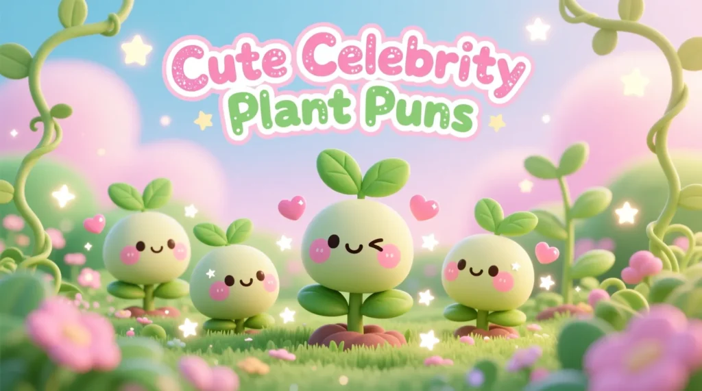 Cute & Adorable Celebrity Plant Names Puns