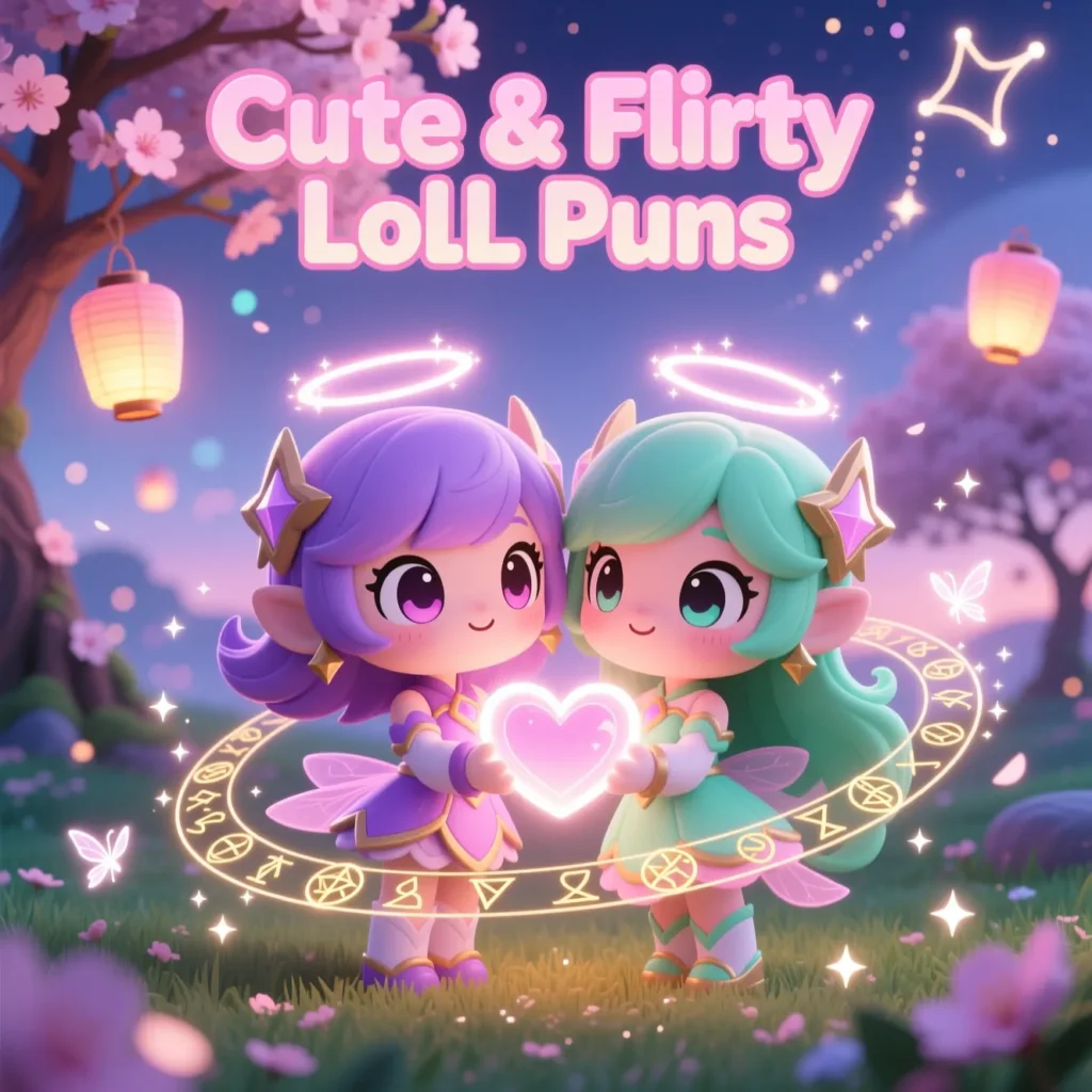 Cute & Flirty League Puns