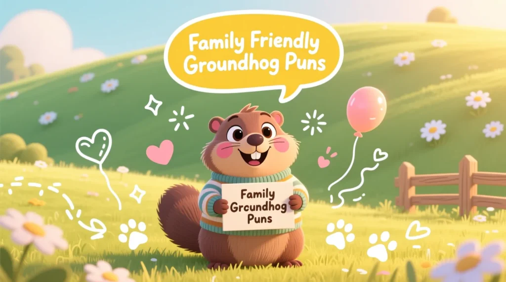 Family Friendly Groundhog Puns