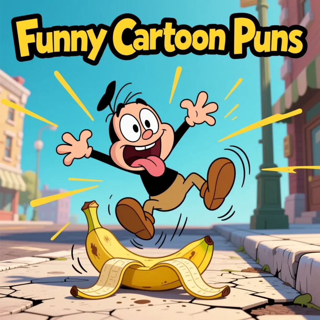  Funny Cartoon Puns 