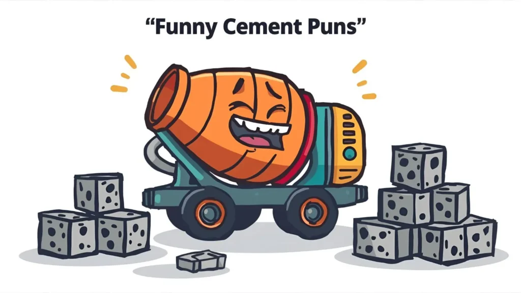 Funny Cement Puns