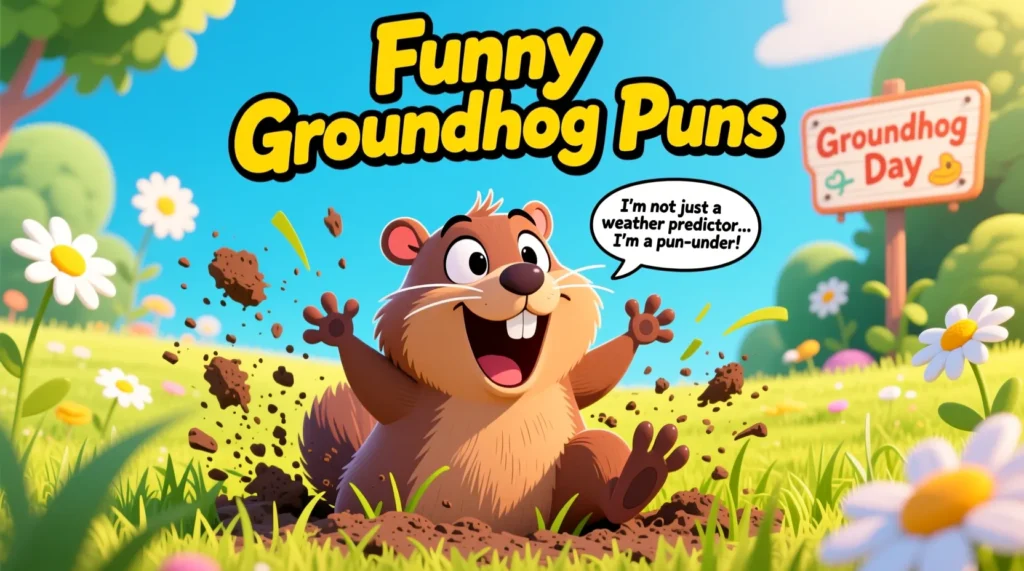 Funny Groundhog Puns