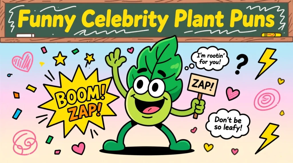 Funny & Silly Celebrity Plant Names Puns