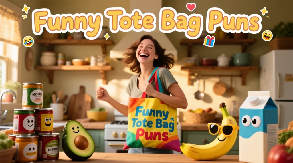 Funny Tote Bag Puns