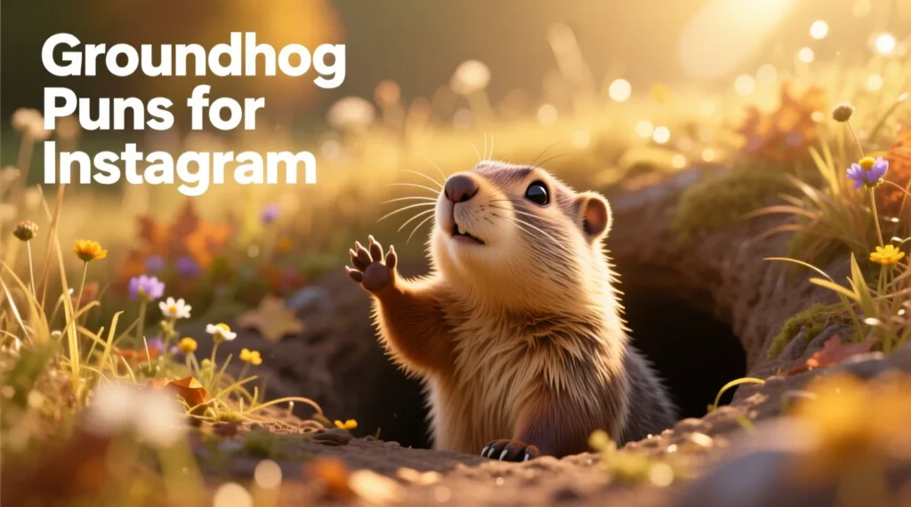 Groundhog Puns for Instagram