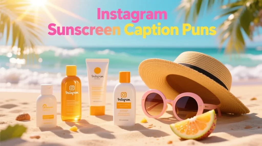 Instagram Sunscreen Caption Puns