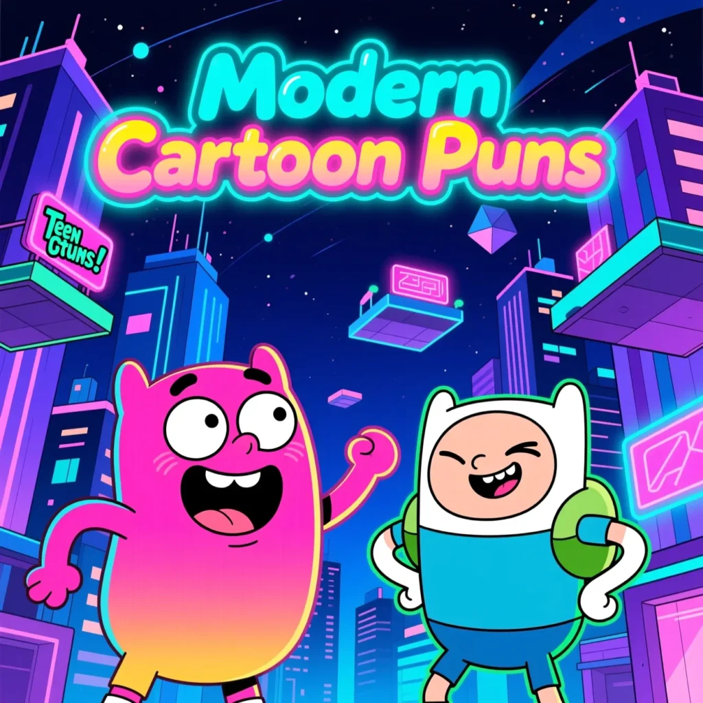   Modern Cartoon Puns