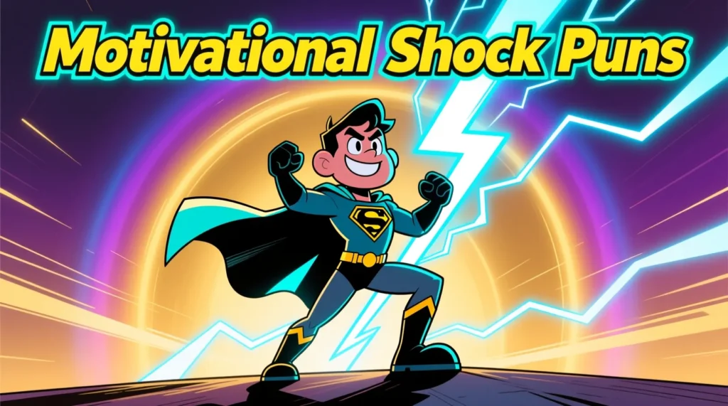 Motivational Shock Puns with Positive Twist