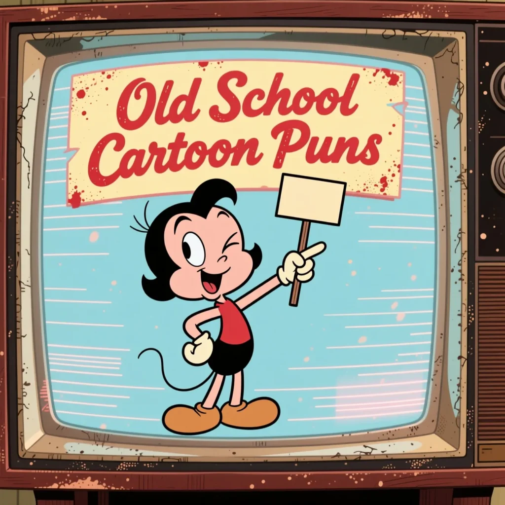  Old-School Cartoon Puns 