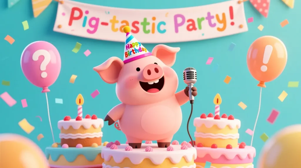  Party and Silly Pig Name Puns