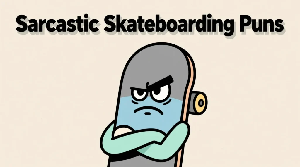Sarcastic Skateboarding Puns