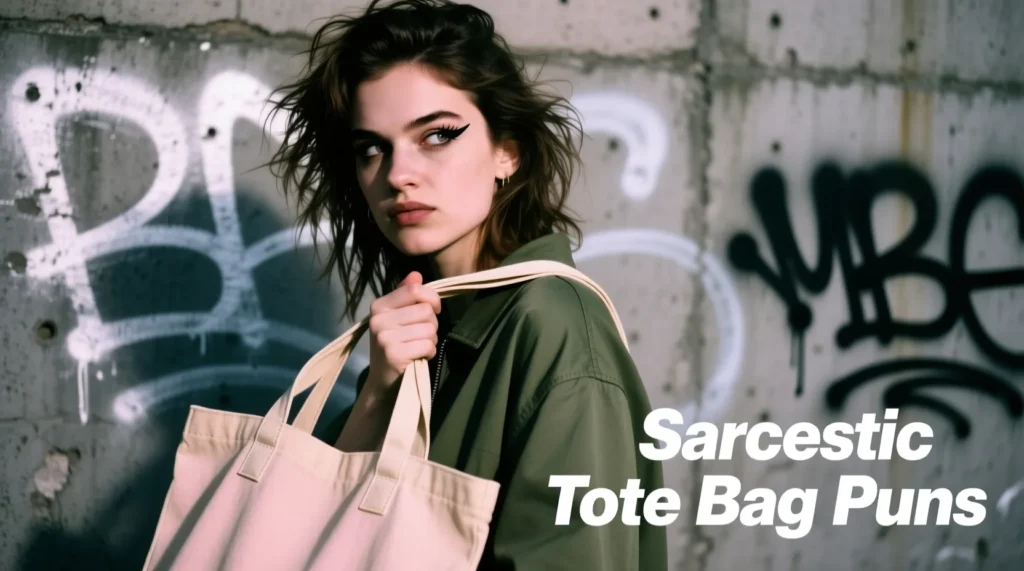 Sarcastic Tote Bag Puns