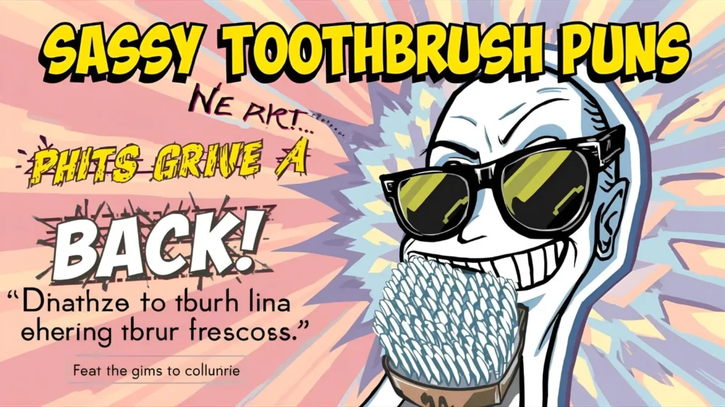  Sassy Toothbrush Puns with Attitude