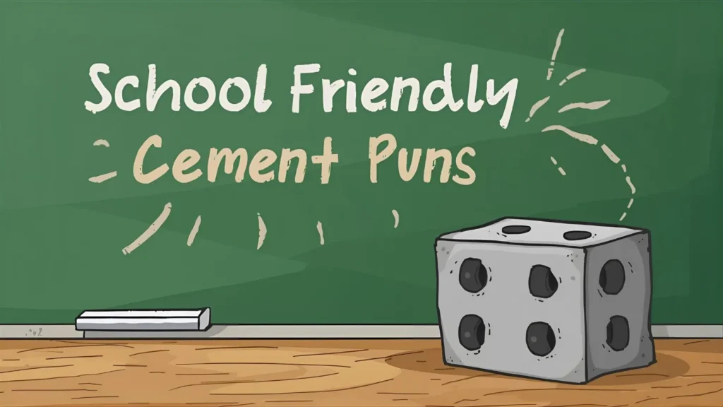 School Friendly Cement Puns