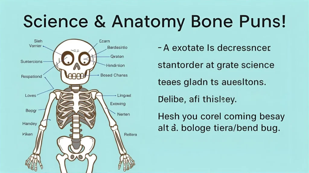 Science and Anatomy Bone Puns