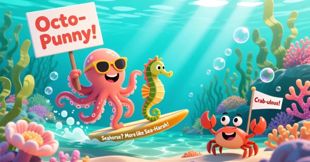 Sea Life Ocean Puns