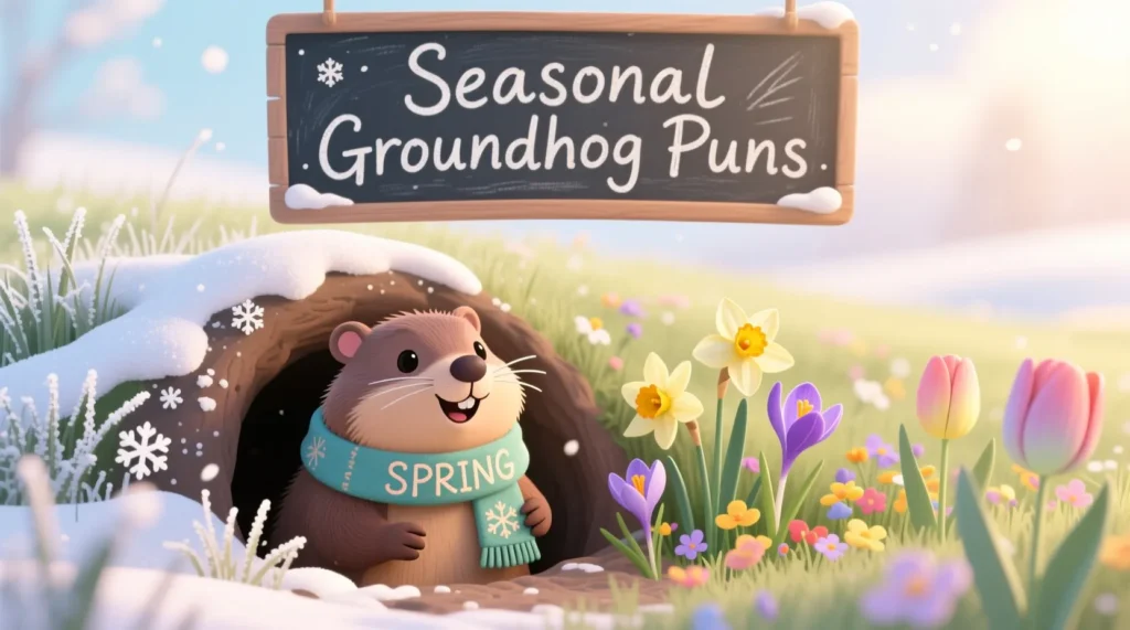 Seasonal Groundhog Puns