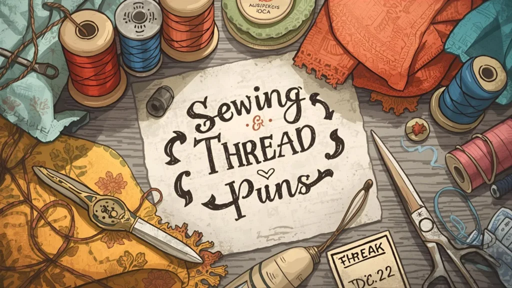 Sewing and Craft Thread Puns