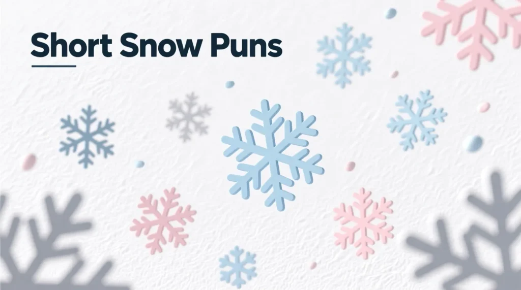 Short Snow Puns for Instagram Captions
