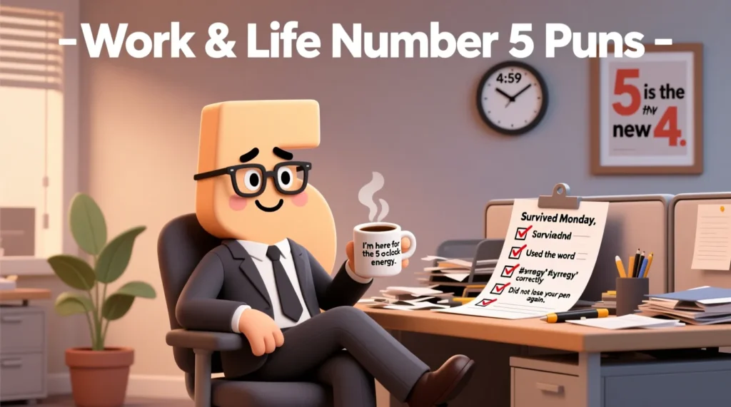  Work and Life Puns With the Number 5