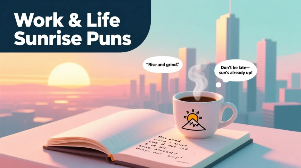 Work and Life Sunrise Puns