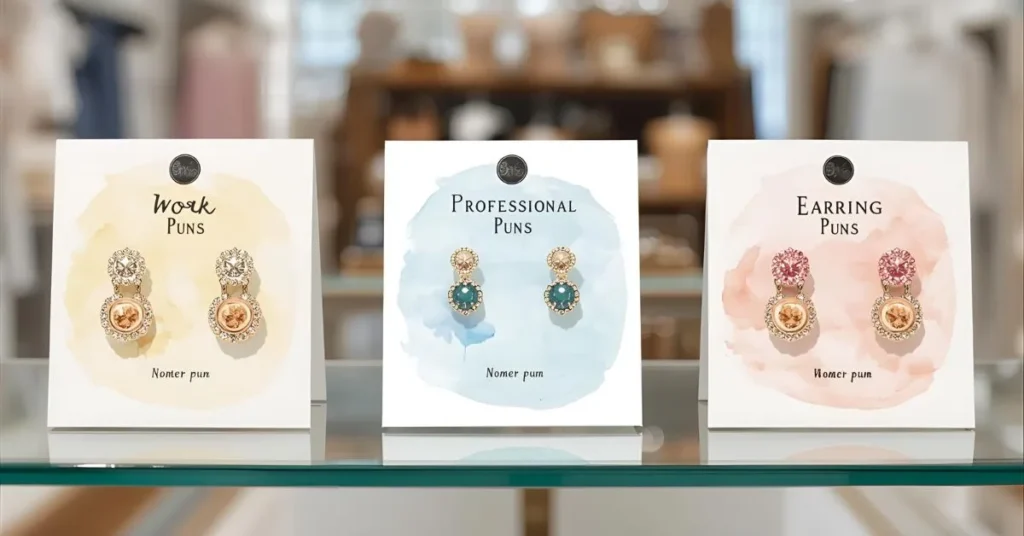 Work & Professional Earring Puns