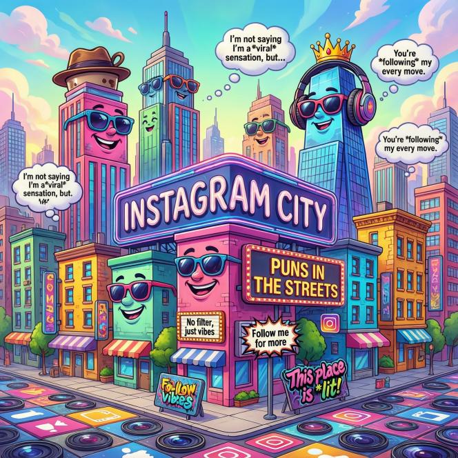 Instagram City Puns 