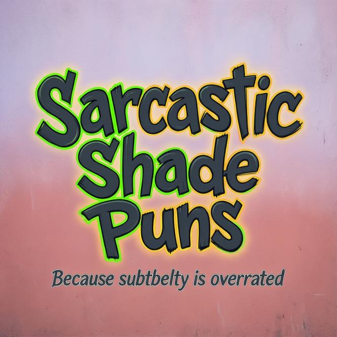 Sarcastic Shade Puns