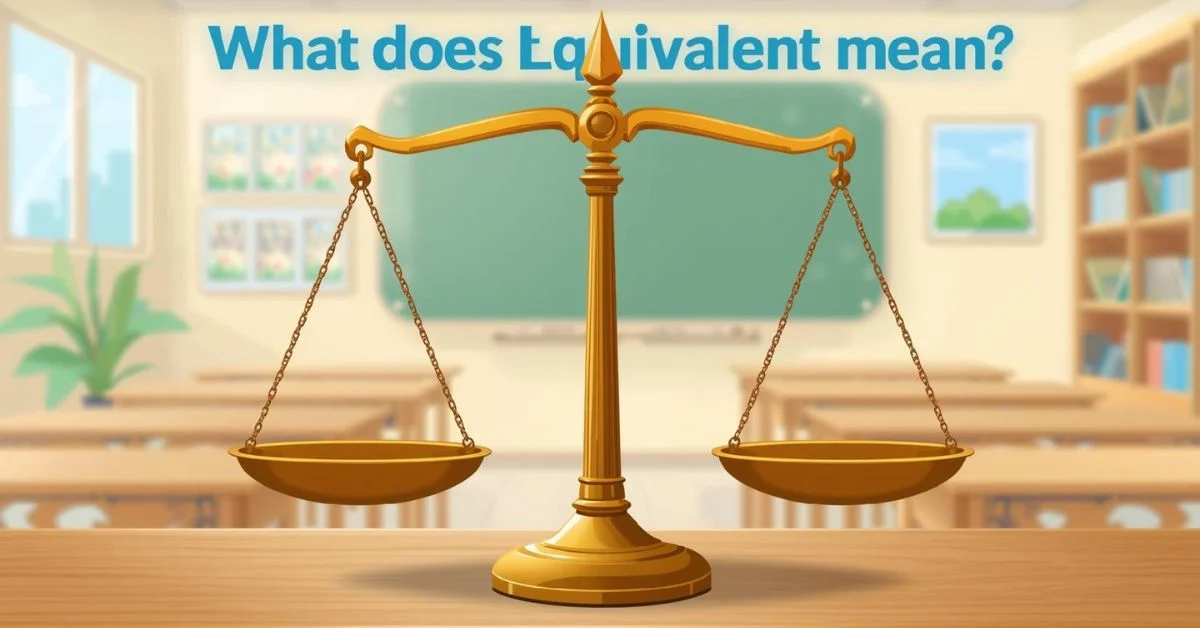 What Does Equivalent Mean