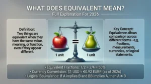 What Does Equivalent Mean
