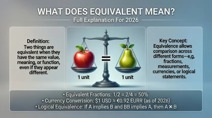 What Does Equivalent Mean